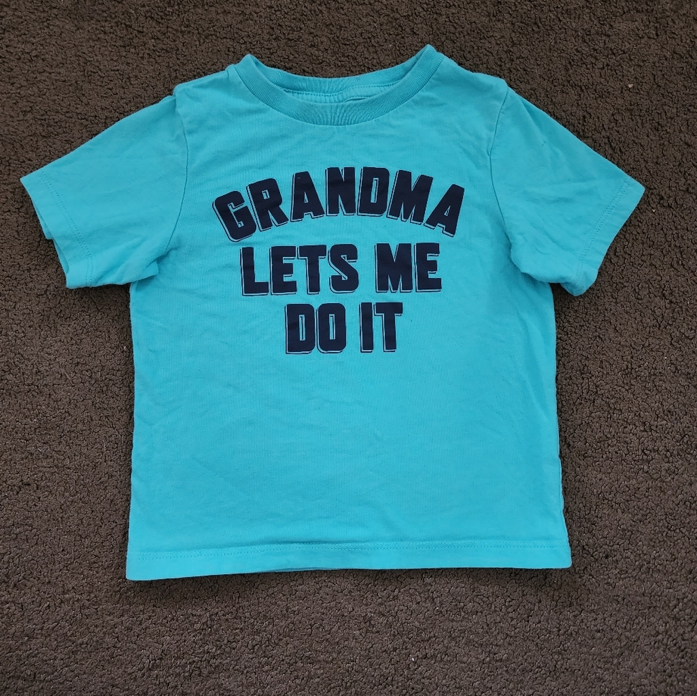 Blue Statement Tee, Kid's 2T - Picture 2 of 6